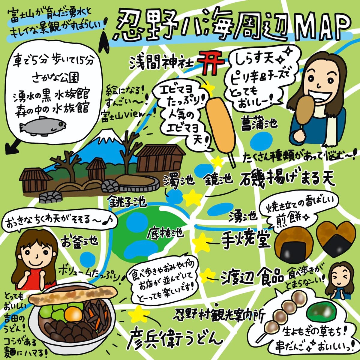 忍野 八 海 食べ 歩き