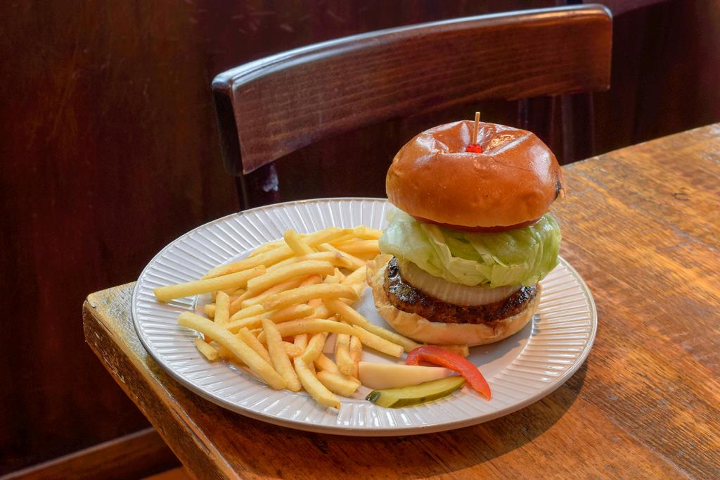 Diner ハンバーガー ボックスとステッカー付き Diner ハンバーガー